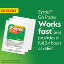 Zyrtec 24 Hour Allergy Relief Tablets, Individually Wrapped Indoor and Outdoor Allergy Medicine with 10 mg Cetirizine HCl per Antihistamine Tablet, 1 Tablet Per Pack, 50 ct Dispensit Pack