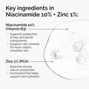 The Ordinary Niacinamide 10% + Zinc 1%, Smoothing Serum for Blemish-Prone Skin, 1 Fl Oz (Pack of 2)