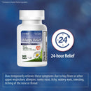 HealthA2Z® Allergy Relief | Loratadine 10mg | Antihistamine | Relief from Itchy Throat, Sneezing, Runny Noses | 24-Hours Allergy Medicine (300 Tablets)