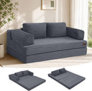 Boneless Loveseat Sofa Bed, 59" Corduroy