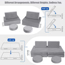 8-Piece Kids Play Couch Solid Color