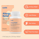 Curist Generic Levocetirizine Dihydrochloride 5mg Bulk (270 Tablets), Allergy Pills, 24 Hour Allergy Relief - Allergy Medicine (3 Packs of 90 Tablets)