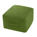 Grid Square Pouf Ottoman, 20"x20"x15"