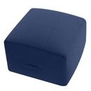 Grid Square Pouf Ottoman, 20"x20"x15"