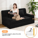Boneless Loveseat Sofa Bed, 59" Corduroy