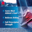Terbinafine Hydrochloride 1% for 1 Week Athlete’s Foot Treatment AntiFungal Cream Fast Symptom Relief & Prevents Recurrence 1 oz. (30 g) Pack of 2