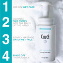 Curel Japanese Skin Care Foaming Daily Face Wash for Sensitive Skin, Hydrating Facial Cleanser for Dry-Skin, pH-Balanced and Fragrance-Free, 5 Oz (Step 2 of 2-Step Skincare) (Pack of 2)