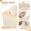 Boneless Loveseat Sleeper Sofa Bed, Pull Out Corduroy