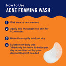 PanOxyl Acne Foaming Wash for face & body Benzoyl Peroxide 10% Maximum Strength antibacterial, 3 oz. - Travel Size