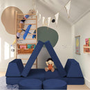 8-Piece Kids Play Couch Solid Color