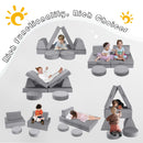 8-Piece Kids Play Couch Solid Color