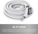 Premium Prolux 35 ft Universal Central Vacuum Hose Kit With North American Power Nozzle