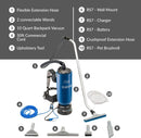 Blue Prolux 10 Quart Commercial Backpack Vacuum with 5 year warranty