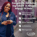 Camber Non-Drowsy Fexofenadine Antihistamine Indoor Outdoor Allergy Relief Tablets (30-ct)