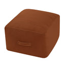 Grid Square Pouf Ottoman, 20"x20"x15"