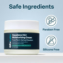 QRxLabs Squalane + Hyaluronic Acid Cream - Daily Face Moisturizer, 2oz
