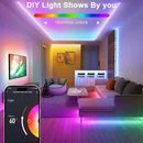 SLNR05 Dotless COB Smart Bluetooth RGB Neon LED Strip Light 8mmx12mm DC24V 2.2W/ft IP65 Outdoor Rated Dimmable Low Voltage Silicone Strip Light with Mounting Clips and Screws