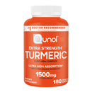 Qunol Turmeric Curcumin 1500mg, Ultra High Absorption Supplement, 180 Count