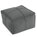 Round Pouf Ottoman Foot Rest, 20"x15"