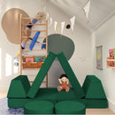8-Piece Kids Play Couch Solid Color
