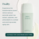 Marini SkinSolutions Duality - Benzoyl Peroxide 10% Acne Treatment Cream & Anti-Aging Retinol - Reduce the Appearance of Acne, Blemishes, Fine Lines, Wrinkles - Cruelty Free - Made in the USA - 1 oz