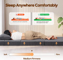 Folding Sleeper Chair Bed, 4-in-1 Boneless Futon