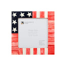 Poster Picture Frame USA American Flag Bone & Resin Inlay Collection in 6x6 Size