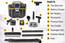 Prolux Surge Cordless Commercial Wet/Dry Tool & Travel Vacuum