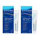 Differin Acne Retinoid Treatment Gel, 0.1% Adapalene, 45g Tube, 2ct