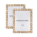 Handicrafts Home Marquet Chase Poster Picture Frame - Brown & White, 2 Sizes