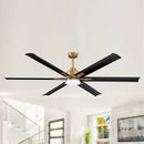 72" Bankston 6-Blade Led Ceiling Fan with Remote Light Kit Included