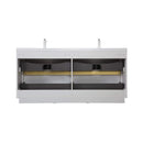 Nuvia 72-Inch White Freestanding Bathroom Vanity With Sink And Stone Resin Countertop (SAK23894)