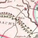Vintage Map of Western Flanders, Belgium 1665