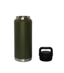 36 Oz Stainless Steel Twist-Off Cap Water Bottle - Dark Green