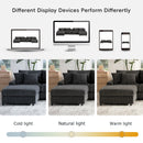 [VIDEO]144*64'' Corduroy Sectional Sofa with Bluetooth Speakers, U Shaped Couch with Console, USB Charger, Cup Holders, Storage, Ottoman, Deep and Wide Seat Cloud Sofa for Living Room&Apartment