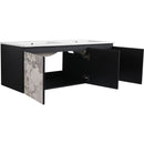 48" Floating Wall-Mounted Bathroom Vanity & Soft-Close Cabinet Door, KD-Package