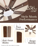 72 Inch Oil Rubbed Bronze Smart Outdoor Ceiling Fan