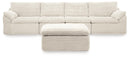Fannin - 4-Piece Sectional With Ottoman - Ivory