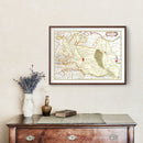 Vintage Map of Utrecht, Holland 1665