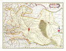 Vintage Map of Utrecht, Holland 1665