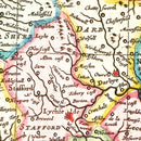 Vintage Map of the United Kingdom 1665