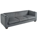 BEIGE  3 SEATER SOFA,GRAY COLOR