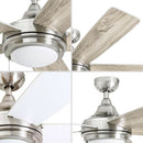 Ventnor 52 Inch Indoor Ceiling Fan LED Light For Rooms