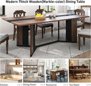 71In Large Rectangular Dining Table With Brown Tabletop