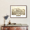 Vintage Map of Millerton, New York 1887