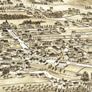 Vintage Map of Millerton, New York 1887