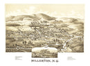 Vintage Map of Millerton, New York 1887