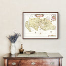 Vintage Map of Galloway, Scotland 1665