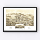 Vintage Map of Millerton, New York 1887