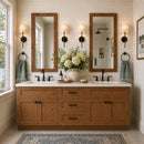 72 Inch Rustic Shaker Double Sink Bathroom Vanity with Drawers